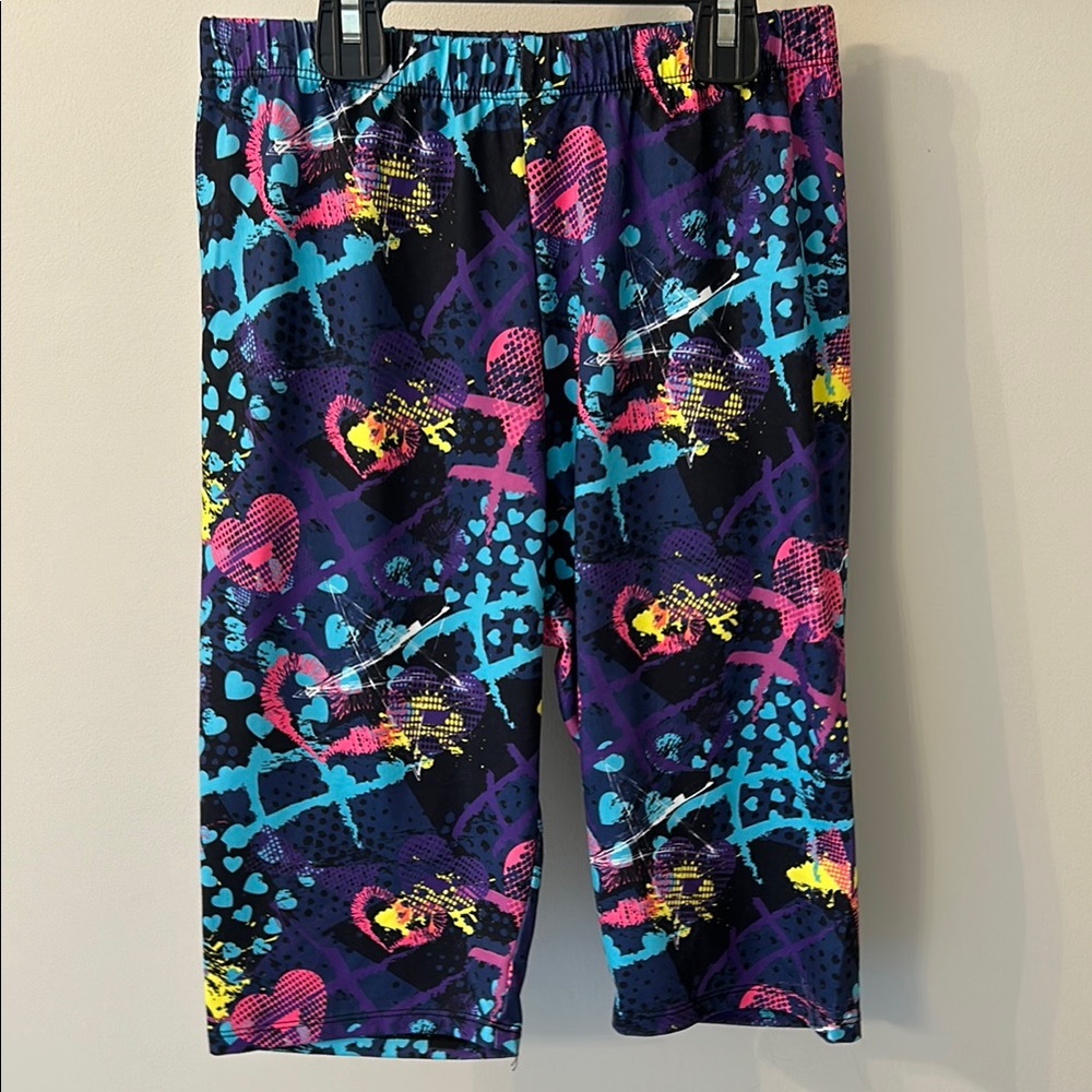 Blue and Pink Bike Shorts with Vibrant Colors